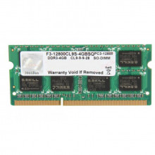 F3-12800CL9S-4GBSQ Оперативна пам'ять G.Skill 4GB DDR3 1600 MHz SO-DIMM Standard
