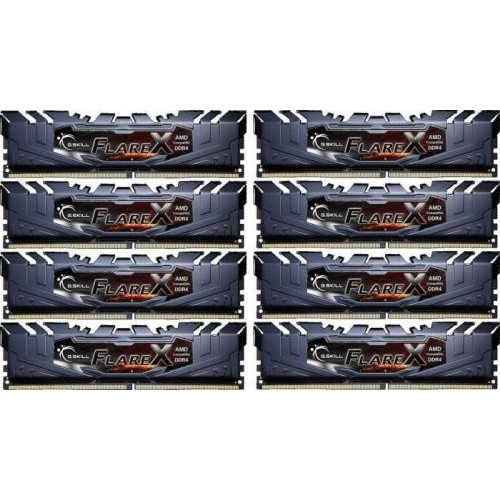 Оперативна пам'ять G.Skill Flare X DDR4 64GB (8x 8GB) 2400MHz CL15 (F4-2400C15Q2-64GFX)