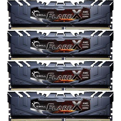 Оперативна пам'ять G.Skill Flare X DDR4 64GB (4x 16GB) 2933MHz CL14 (F4-2933C14Q-64GFX)