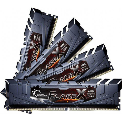 Оперативна пам'ять G.Skill Flare X, DDR4, 64 GB, 3200MHz, CL16 (F4-3200C16Q-64GFX)