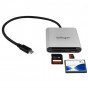 FCREADU3C Кард-ридер StarTech USB 3.0 Flash Memory Multi-Card Reader / Writer with USB-C - SD, microSD, CompactFlash