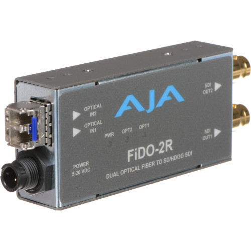 FIDO-2R Конвертер / преобразователь AJA FiDO Dual-Channel LC Fiber to 3G-SDI Mini Converter