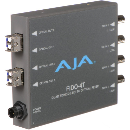 FIDO-4T Конвертер / преобразователь AJA FiDO Quad-Channel 3G-SDI to LC Fiber Mini Converter