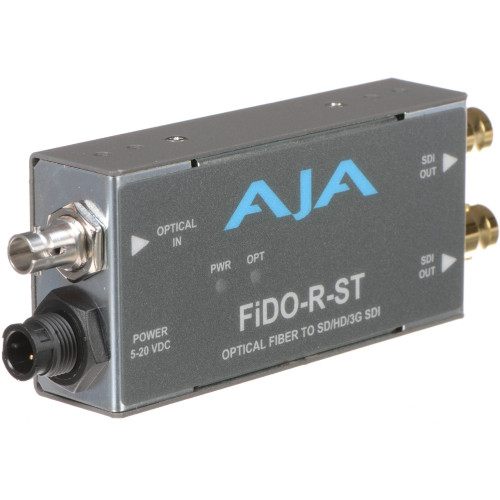 FIDO-R-ST Конвертер / преобразователь AJA FiDO Single-Channel ST Fiber to 3G-SDI Mini Converter