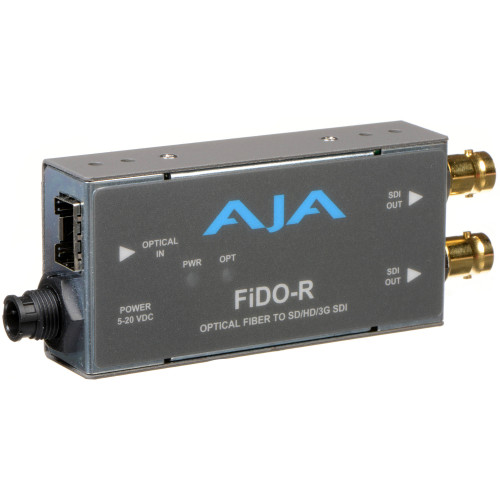 FIDO-R-X Конвертер / преобразователь AJA FiDO Single-Channel LC Fiber to 3G-SDI Mini Converter (No SFP Module)