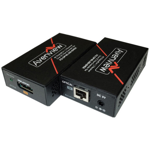 FO-DP4K-300-EMIX-R приемник видеосигнала AVENVIEW 4K DisplayPort Receiver over Single SC Fiber Optic Cable