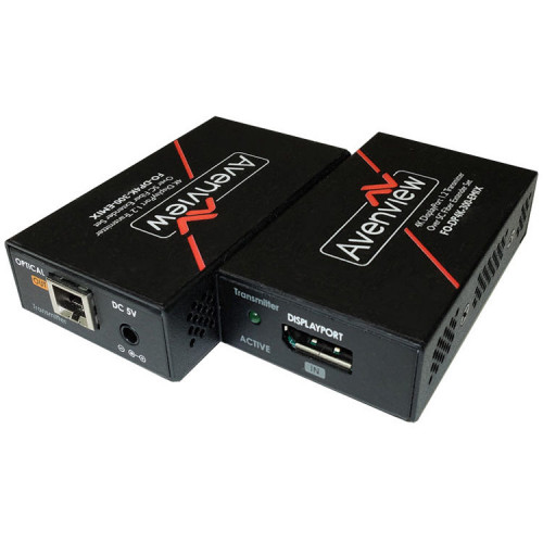 FO-DP4K-300-EMIX-S Видео удлинитель/репитер AVENVIEW 4K HDR DisplayPort TX Over Single SC Fiber Optic Cable