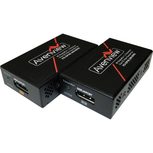 FO-DP4K-300-EMIX-SET Видео удлинитель/репитер AVENVIEW 4K DisplayPort Extender Set Over SC Fiber