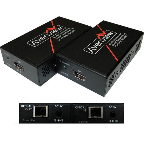 FO-HDM4K-200-EMIX-SET Видео удлинитель/репитер AVENVIEW 4K@60Hz HDMI 2.0 over Single SC Fiber Optic Cable Extender Set (656')