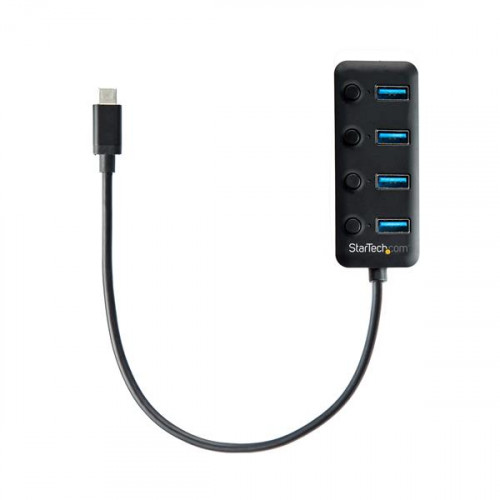 HB30C4AIB USB-концентратор (хаб) STARTECH 4-Port USB-C Hub - with On/Off Switches