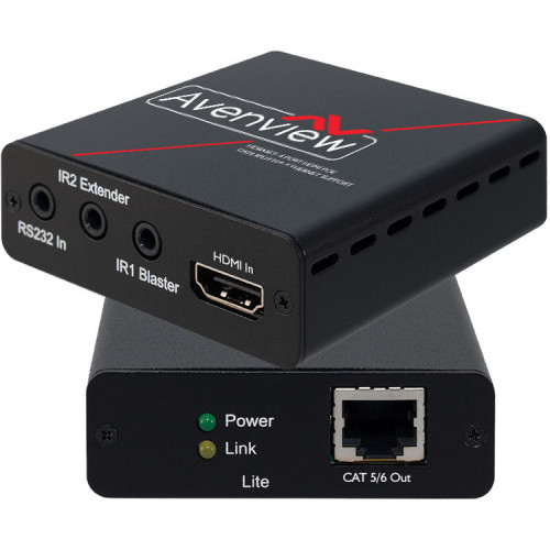 HBT-C6PLT-S передатчик видеосигнала AVENVIEW HDBaseT Lite PoE CAT5/6/7 Transmitter with 4K2K, 3D, Ethernet, & Bi-Directional IR Support