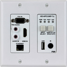 HD-HPCUWP-TX передатчик видеосигнала FSR HDMI/PC/USB over HDBaseT 2-Gang Wall Plate Transmitter (330')