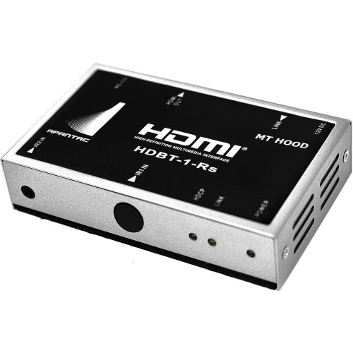 HDBT-1-RS приемник видеосигнала APANTAC Single-Port HDBaseT HDMI Receiver with IR, RS232, Ethernet