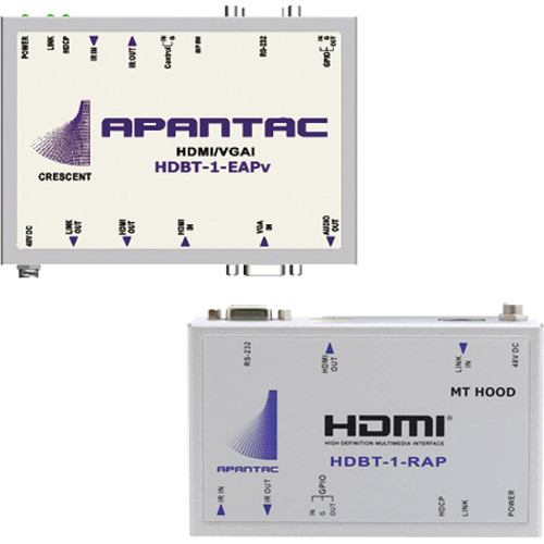 HDBT-SET-5 приемник видеосигнала APANTAC HDBaseT HDMI over CATx HDBT-1-EAPv Extender & HDBT-1-RAP Receiver Set