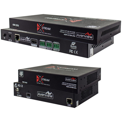 HDM-XTRM-IPSET Видео удлинитель/репитер AVENVIEW HDMI HDCP Encoder & Decoder Set with LAN, WAN, Telnet, Audio, Video Streaming Capability (H264, 1080p)