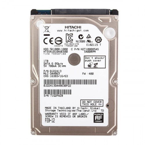 HTS542512K9A300 0A56153 Жорсткий диск Hitachi (HGST) 120GB 2.5" 5400RPM SATA 3Gb/s