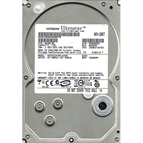 HUA721010KLA330 0A36136 Жорсткий диск Hitachi (HGST) Ultrastar A7K1000 1TB 3.5" SATA 3Gb/s