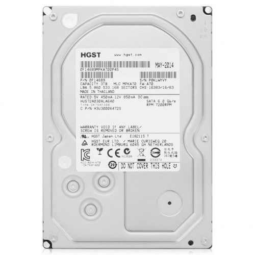 HUS724030ALA640 0F14689 Жорсткий диск Hitachi (HGST) Ultrastar 7K4000 512n 3TB, SATA 6Gb/s