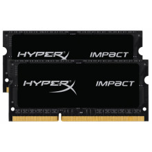HX316LS9IBK2/16 Оперативна пам'ять Kingston HyperX Impact SO-DIMM 16GB Kit (2x 8GB) DDR3L-1600MHz CL9