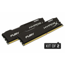 Оперативна пам'ять Kingston HyperX Fury DIMM 16GB Kit (2x 8GB) DDR4-2133MHz CL14 (HX421C14FB2K2/16)