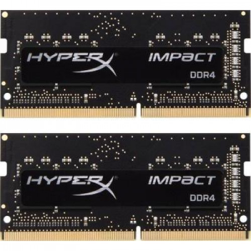 HX424S14IBK2/8 Оперативна пам'ять Kingston HyperX Impact SO-DIMM Kit 8GB (2x 4GB) DDR4-2400MHz CL14