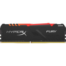 Оперативна пам'ять Kingston HyperX Fury RGB DIMM 16GB, DDR4-2666, CL16-18-18 (HX426C16FB3A/16)
