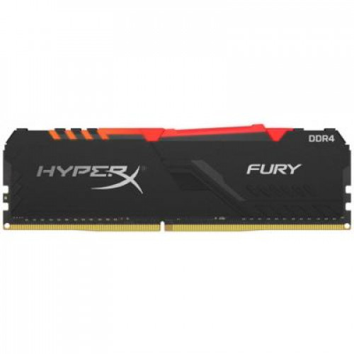 Оперативна пам'ять Kingston HyperX Fury RGB DIMM 8GB, DDR4-2666, CL16-18-18 (HX426C16FB3A/8)