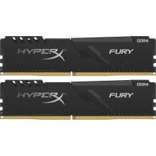 Оперативна пам'ять Kingston HyperX Fury black DIMM Kit 32GB, DDR4-2666, CL16-18-18 (HX426C16FB3K2/32)
