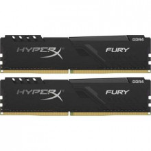 Оперативна пам'ять Kingston HyperX Fury black DIMM Kit 64GB, DDR4-2666, CL16-18-18 (HX426C16FB3K2/64)