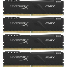 Оперативна пам'ять Kingston HyperX Fury black DIMM Kit 128GB, DDR4-2666, CL16-18-18 (HX426C16FB3K4/128)
