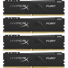 Оперативна пам'ять Kingston HyperX Fury black DIMM Kit 64GB, DDR4-3600, CL17-21-21 (HX436C17FB3K4/64)