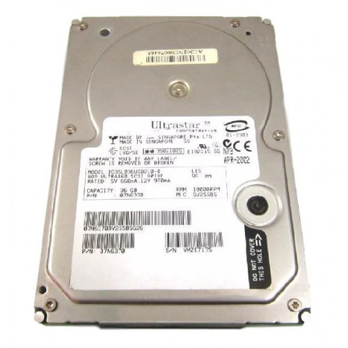IC35L036UCD210-0 Жорсткий диск IBM Lenovo Ultrastar 73LZX 36.4GB 10000RPM Ultra-160 SCSI SCA 3.5"