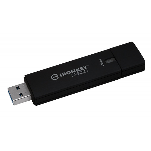 IKD300/4GB Защищенный флэш-накопитель Kingston IronKey D300 4GB USB 3.0 Fips Level 3