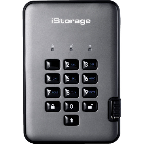 IS-DAP2-256-500-C-G Жорсткий диск ISTORAGE 500GB diskAshur PRO2 USB 3.1