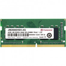 Оперативна пам'ять Transcend SO-DIMM DDR4, 4GB, 2666MHz (JM2666HSH-4G)
