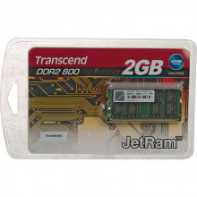 Оперативна пам'ять Transcend JetRam 2GB 800MHz DDR2 CL5 SO-DIMM (JM800QSU-2G)