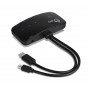 JU-H30412-S1 Концентратор SIIG Mini-DP Video Dock with USB 3.0 LAN Hub - Black