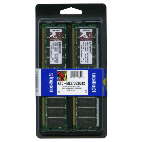KTC-ML370G3/512 Оперативна пам'ять Kingston 512MB (2 x 256MB) DDR 266MHz ECC REG