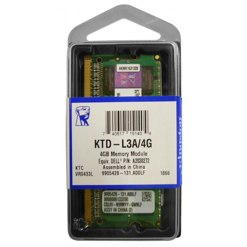 KTD-L3A/4G Оперативна пам'ять Kingston 4GB DDR3-1066 Module