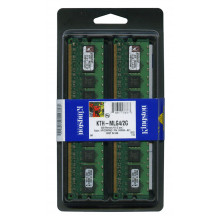 KTH-MLG4/2G Оперативна пам'ять Kingston 2GB Kit (2 X 1GB) DDR2-400MHz ECC Registered CL3 for HP/Compaq