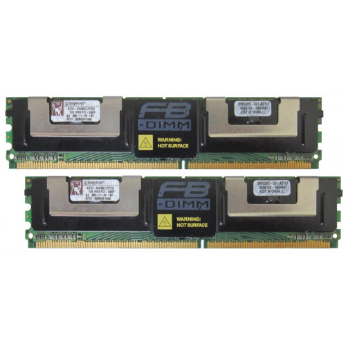 KTH-XW667LP/2G Оперативна пам'ять Kingston 2GB Kit (2 X 1GB) DDR2-667MHz ECC Fully Buffered CL5 DIMM