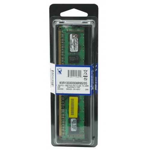 KVR1333D3D8R9S/2G Оперативна пам'ять Kingston ValueRAM DIMM 2GB DDR3-1333MHz CL9, reg ECC