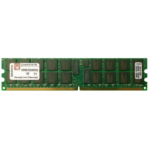 KVR667D2D4P5/2G Оперативна пам'ять Kingston DDR-II 2GB (PC2-5300) 667MHz ECC Reg