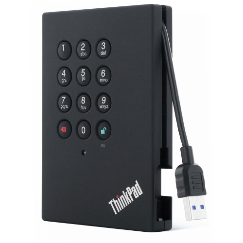 0A65619 Зовнішній жорсткий диск IBM Lenovo ThinkPad Secure Drive 500GB, USB 3.0, 256-Bit-AES