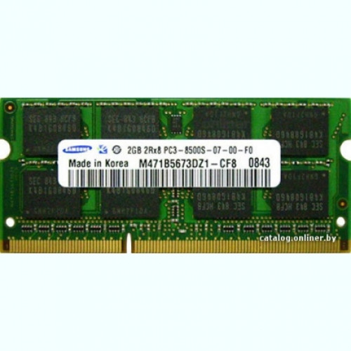 M471B5673FH0-CF8 Оперативна пам'ять Samsung 2GB DDR3-1066MHz SO-DIMM