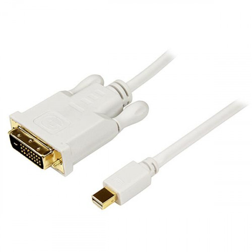 MDP2DVIMM3W Адаптер Startech 0,90 м Mini DisplayPort to DVI Adapter Converter Cable - Mini DP to DVI 1920x1200 - White