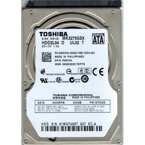 MK3275GSX Жорсткий диск Toshiba MK3275GSX