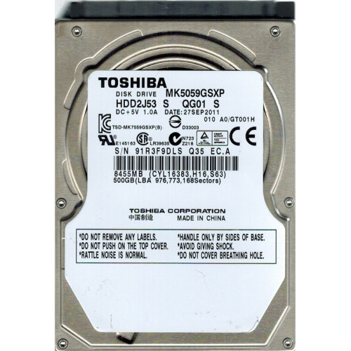 MK6459GSX Жорсткий диск Toshiba MK6459GSX