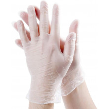Перчатки виниловые защитные медицинские MedPRIDE Professional, L (9р) белые, 100 шт. (MPR-51105)