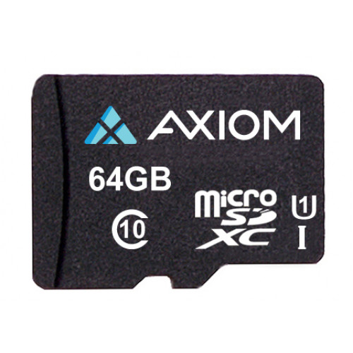MSDXC10U164-AX Карта памяти Axiom 64GB MicroSDXC Class 10 (UHS-I U1) Flash Card